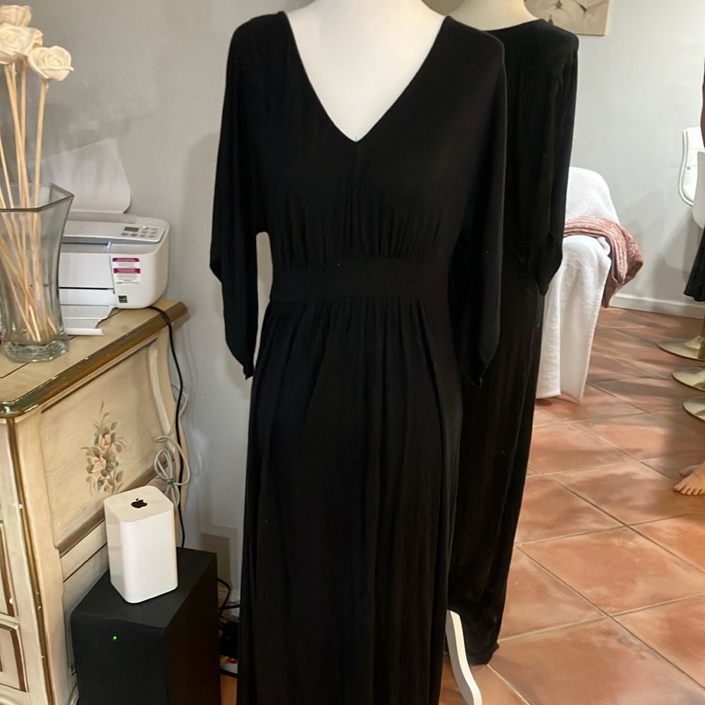 Maternity Black Maxi Dress
